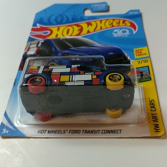 Hot Wheels Ford Transit Connect Blue - Picture 3 of 8